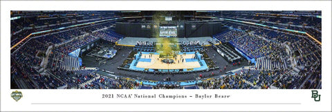 Baylor Bears 2021 NCAA Men's Basketball Champions Panoramic Poster Print - Blakeway