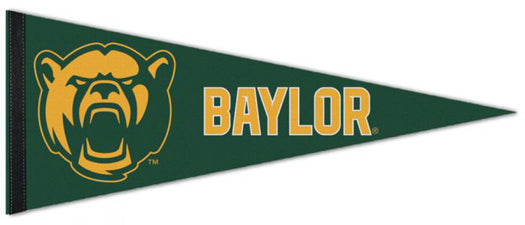 Baylor University Bears Official NCAA Team Logo Premium Felt Collector's Pennant - Wincraft