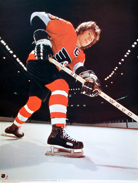 Bobby Clarke "Captain" Philadelphia Flyers Vintage Original Poster - sandroautomoveis1975