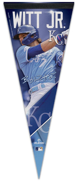 Bobby Witt Jr. Kansas City Royals Signature Series Official MLB Premium Felt Pennant - Wincraft