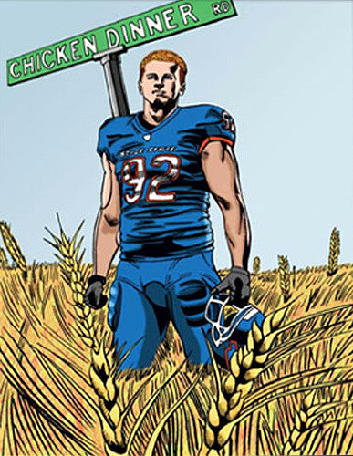 Shea McClellin "Chicken Dinner Rd." Boise State Broncos Football Poster - Team Spirit