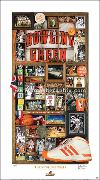 Bowling Green State University Women's Basketball "Through the Years" Premium Poster Print - Smashgraphix