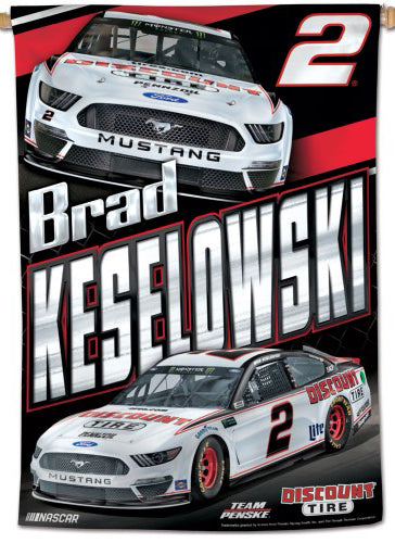 Brad Keselowski NASCAR Discount Tire #2 Premium 28x40 WALL BANNER - Wincraft