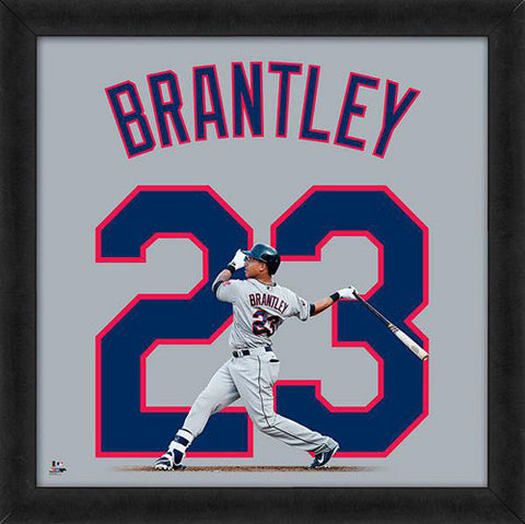 Michael Brantley "Number 23" Cleveland Indians FRAMED 20x20 UNIFRAME PRINT - Photofile
