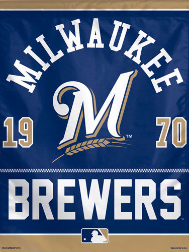 Milwaukee Brewers Baseball "1970" Premium Collector's Wall Banner - Wincraft
