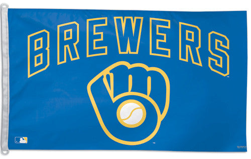 Milwaukee Brewers "Glove" Official MLB Baseball 3'x5' Flag - Wincraft