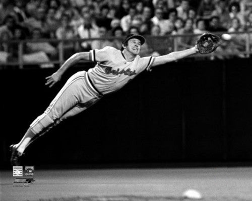 Brooks Robinson "Diving Stab" (c.1973) Baltimore Orioles Premium Poster - Photofile