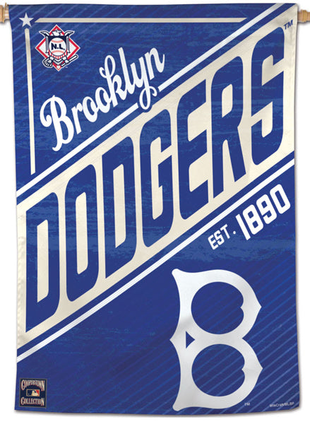 Brooklyn Dodgers "1890" Cooperstown Collection Premium 28x40 Wall Banner - Wincraft