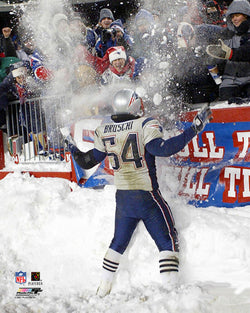Tedy Bruschi "Snow Bowl 2003" New England Patriots Premium Poster Print - Photofile