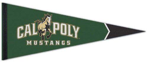 Cal Poly Mustangs Official NCAA Team Logo Premium Felt Pennant - Wincraft