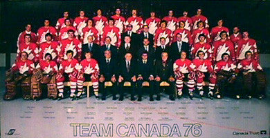 Team Canada Hockey 1976 Official Team Portrait Poster - Worldsport Properties