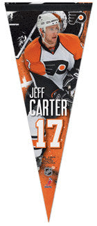 Jeff Carter "Action 17" Premium Felt Pennant L.E. /2,009