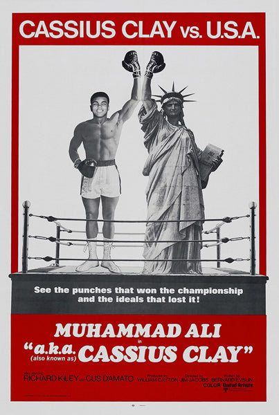 Muhammad Ali "a.k.a. Cassius Clay" (1970) Boxing Movie Poster Reprint - Eurographics