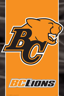 CFL B.C. Lions Official Team Logo Poster - Aquarius