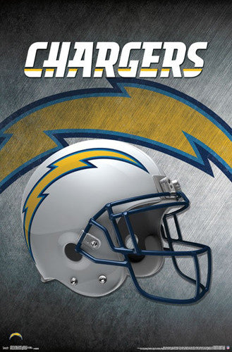 Los Angeles Chargers Official NFL Football Team Helmet Logo Poster - Trends International