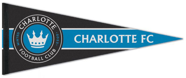 Charlotte FC Official MLS Soccer Team Premium Felt Pennant - Wincraft