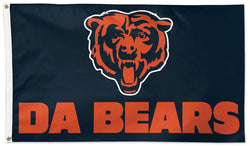 Chicago Bears "DA BEARS" Official NFL Football 3'x5' Deluxe-Edition Flag - Wincraft