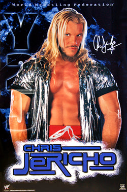 Chris Jericho "Y2J" WWF WWE Professional Wrestling Poster - Funky Enterprises 2000