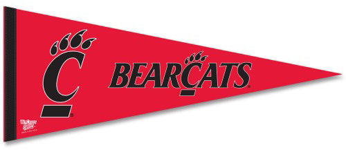 Cincinnati Bearcats Official NCAA Team Logo Premium Felt Collector's Pennant - Wincraft