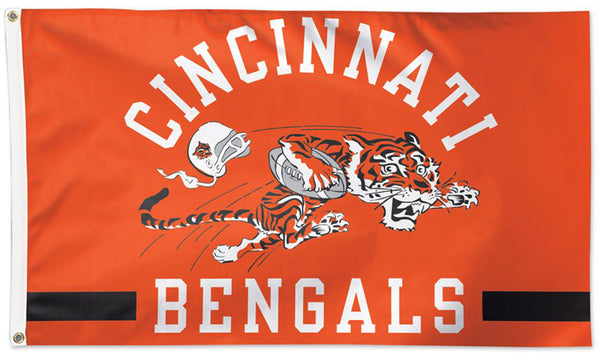 Cincinnati Bengals Retro 1968-69-Style Official NFL Football Deluxe 3' x 5' Team Flag - Wincraft