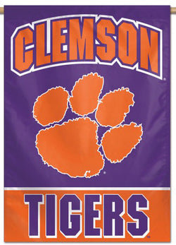 Clemson Tigers NCAA Team Logo Official NCAA Premium 28x40 Wall Banner - Wincraft