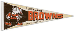 Cleveland Browns NFL Retro 1959-69-Style Premium Felt Collector's Pennant - Wincraft