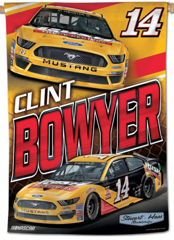 Clint Bowyer NASCAR Rush Truck Centers #14 Premium Collector's WALL BANNER - Wincraft