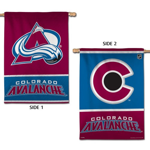 Colorado Avalanche Official NHL Hockey 2-Sided Vertical Flag Wall Banner - Wincraft