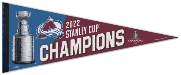 Colorado Avalanche 2022 NHL Stanley Cup Champions Premium Felt Pennant - Wincraft
