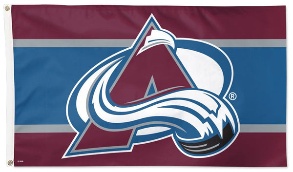 Colorado Avalanche Stripe-Style Official NHL Hockey Team Deluxe-Edition 3'x5' Banner FLAG - Wincraft