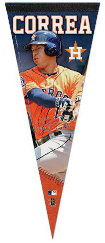 Carlos Correa "Signature Series" Houston Astros Official MLB Premium Felt Pennant - Wincraft