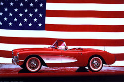 1957 Corvette "American Classic" Cool Car Poster - Eurographics