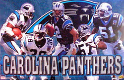 Carolina Panthers "Five Stars" NFL Action Poster (1997) - Starline