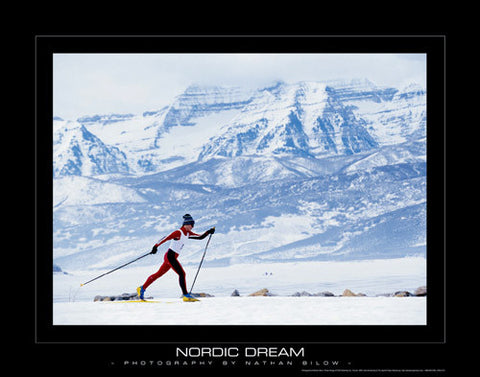 Cross Country Skiing "Nordic Dream" Motivational Poster Print - PSA Publishing