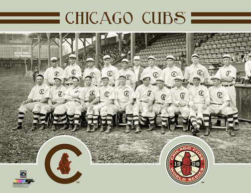 Chicago Cubs 1908 World Series Champions Team Portrait Premium Poster Print - Photofile