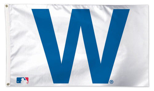 Chicago Cubs Official "W" Cubs Win Deluxe-Edition Premium 3'x5' MLB Flag - Wincraft