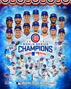 Chicago Cubs 2016 World Series Champions 14-Stars Premium Poster Print - Photofile