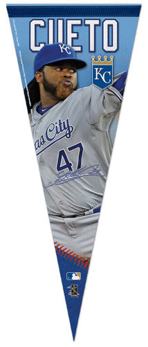 Johnny Cueto "Signature Series" Kansas City Royals Official MLB Premium Felt Pennant - Wincraft