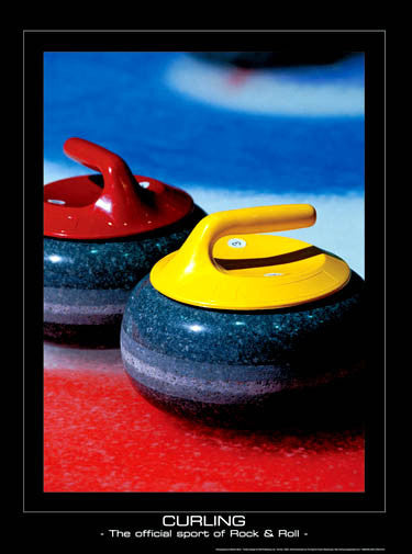 Curling, The Official Sport of Rock & Roll Premium Poster Print - sandroautomoveis.com