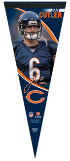 Jay Cutler Chicago Bears Premium Felt Pennant L.E. /2,009