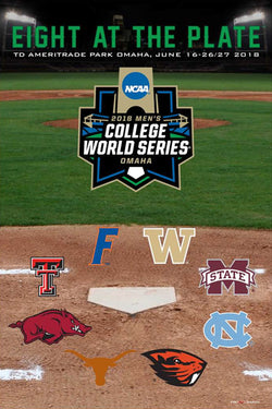 NCAA Baseball 2018 College World Series Official Event Poster - ProGraphs