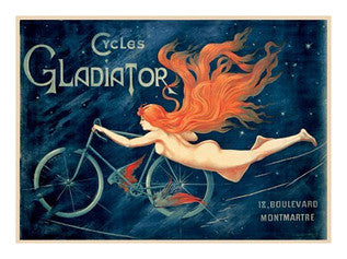 Cycles Gladiator Vintage Poster Reprint (c.1895) - Teleky