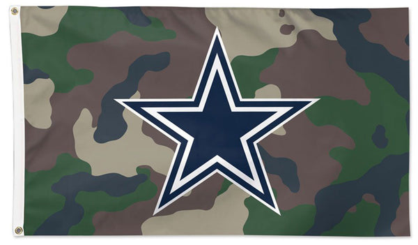 Dallas Cowboys Camo-Style Official NFL Football DELUXE 3'x5' Team Flag - Wincraft
