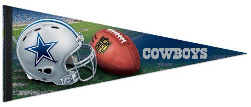 Dallas Cowboys Official Helmet-Style NFL Football Premium Felt Pennant - Wincraft