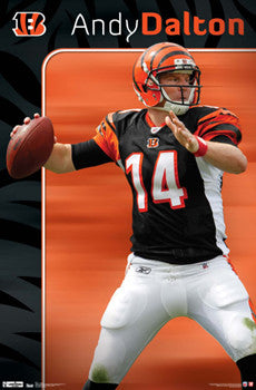 Andy Dalton "Gunslinger" Cincinnati Bengals Poster - Costacos 2012