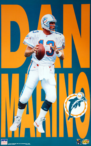 Dan Marino "Big Time" (1997) Miami Dolphins Poster - Starline