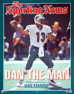 Dan Marino "Dan The Man" (1998) Sporting News Miami Dolphins Poster - Norman James