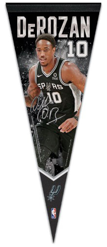 DeMar DeRozan Signature Series San Antonio Spurs Premium Felt Collector's PENNANT - Wincraft