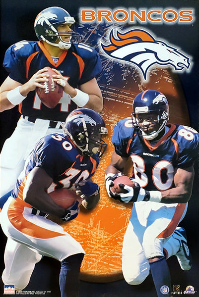 Denver Broncos "Superstars 2000" Poster (Griese, Davis, Smith) - Starline