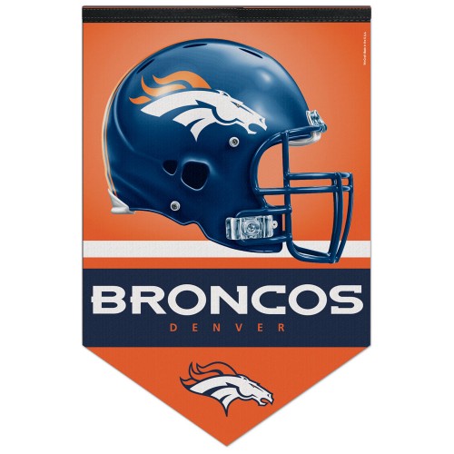 Denver Broncos NFL Football Team Helmet-Style Premium Felt Wall Banner - Wincraft